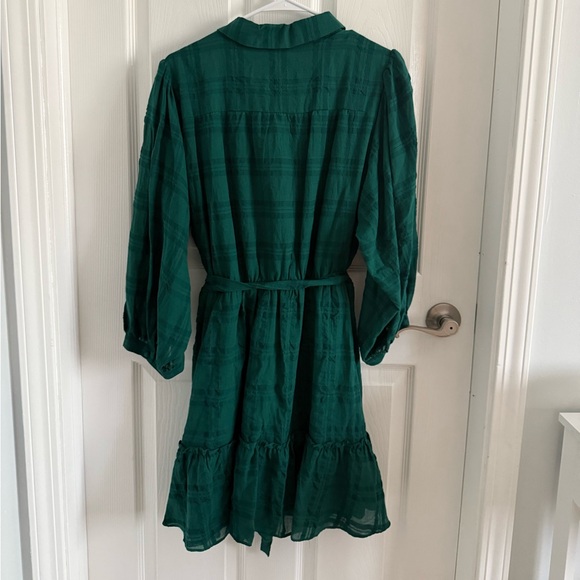 LC Lauren Conrad Green Long Sleeve Dress - Picture 2 of 4